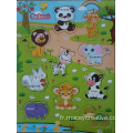 24 PCS Puzzle en bois en bois